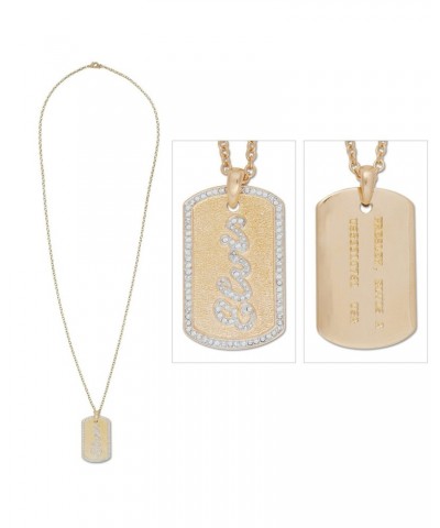 Elvis Presley Script Dog Tag Necklace $43.75 Accessories