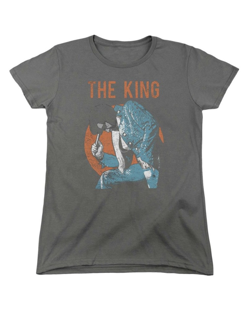 Elvis Presley Women's Shirt | MIC IN HAND Ladies Tee $8.46 Shirts