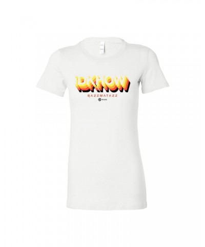 I DONT KNOW HOW BUT THEY FOUND ME Girls 3D Logo White Tee $8.75 Shirts