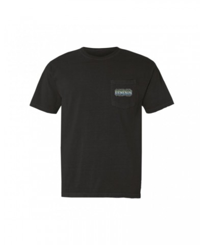 Genesis T-Shirt | Retro Vintage Vibration Logo Distressed Pocket T-shirt $10.18 Shirts