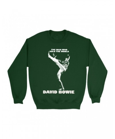 David Bowie Sweatshirt | The Man Who Sold The World Album Cover Shirt $15.73 Sweatshirts