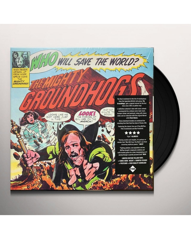 The Groundhogs WHO WILL SAVE THE WORLD Vinyl Record $11.47 Vinyl