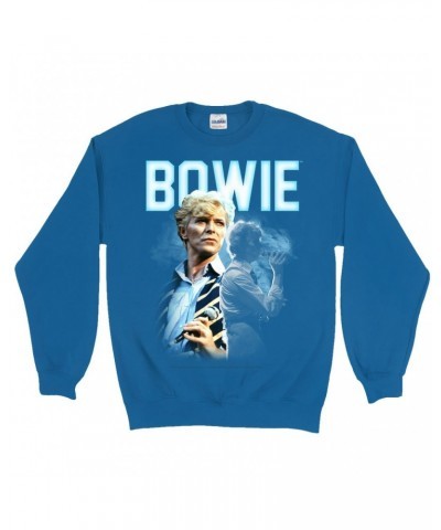 David Bowie Sweatshirt | Bowie 1983 Concert Imagery Sweatshirt $11.18 Sweatshirts