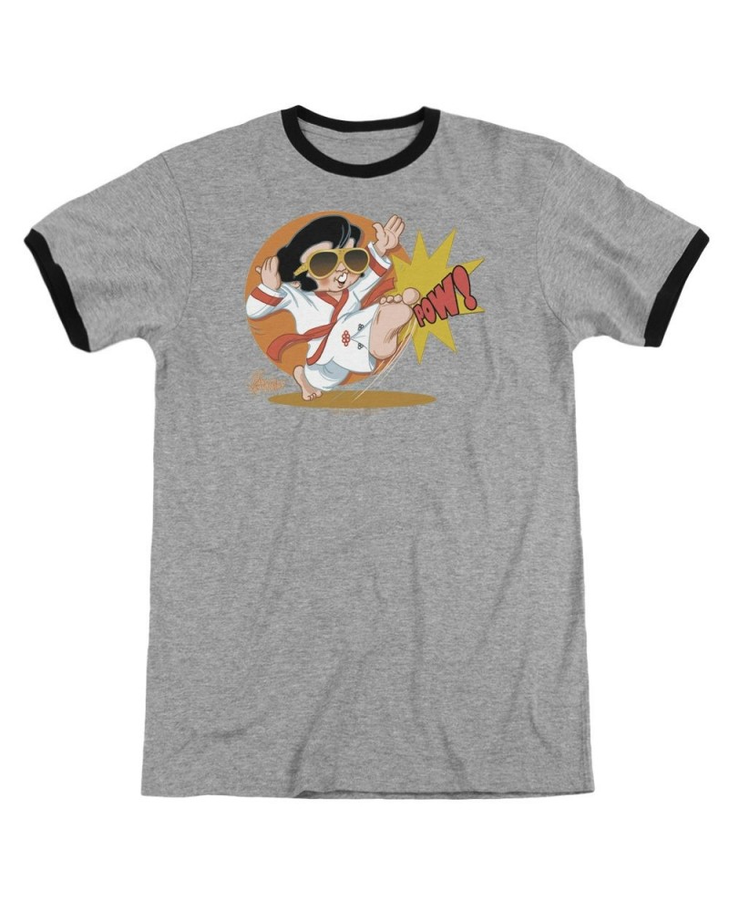 Elvis Presley Shirt | KARATE KING Premium Ringer Tee $9.68 Shirts