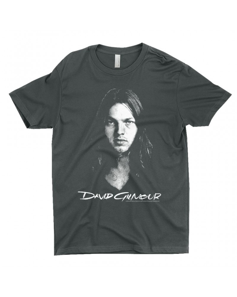 David Gilmour T-Shirt | Portrait And Logo Shirt $9.98 Shirts