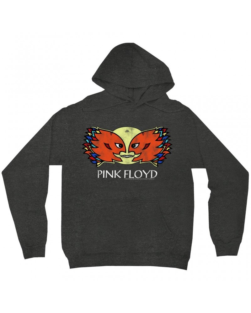 Pink Floyd Hoodie | Airship Blimp 1994 Division Bell Tour Distressed Hoodie $18.78 Sweatshirts