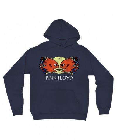 Pink Floyd Hoodie | Airship Blimp 1994 Division Bell Tour Distressed Hoodie $18.78 Sweatshirts