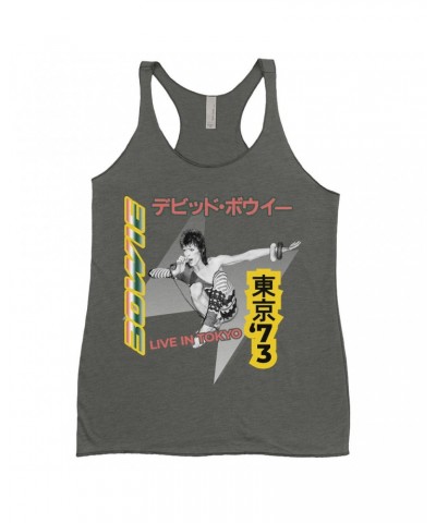 David Bowie Ladies' Tank Top | 1973 Live In Tokyo Shirt $13.61 Shirts