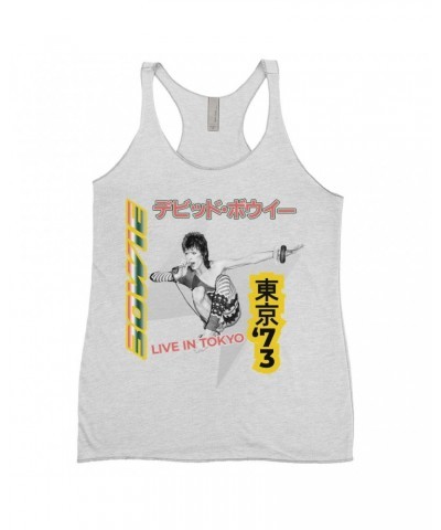 David Bowie Ladies' Tank Top | 1973 Live In Tokyo Shirt $13.61 Shirts