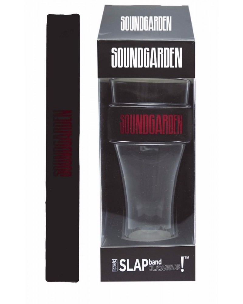 Soundgarden Red Logo Heavy Duty Slap Band Pint Glass $5.99 Drinkware