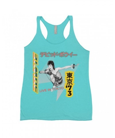 David Bowie Ladies' Tank Top | 1973 Live In Tokyo Shirt $13.61 Shirts