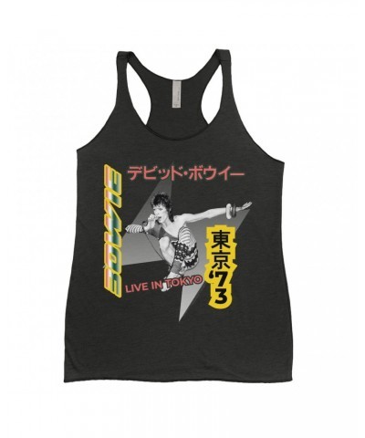 David Bowie Ladies' Tank Top | 1973 Live In Tokyo Shirt $13.61 Shirts