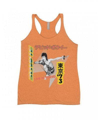 David Bowie Ladies' Tank Top | 1973 Live In Tokyo Shirt $13.61 Shirts