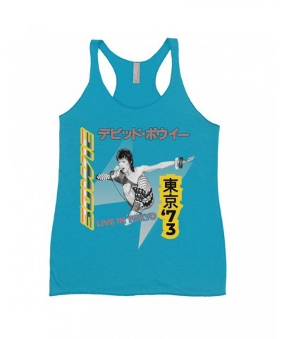 David Bowie Ladies' Tank Top | 1973 Live In Tokyo Shirt $13.61 Shirts