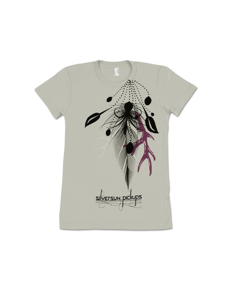 Silversun Pickups Feathers Silver Cap Sleeve Babydoll Tee $7.75 Shirts