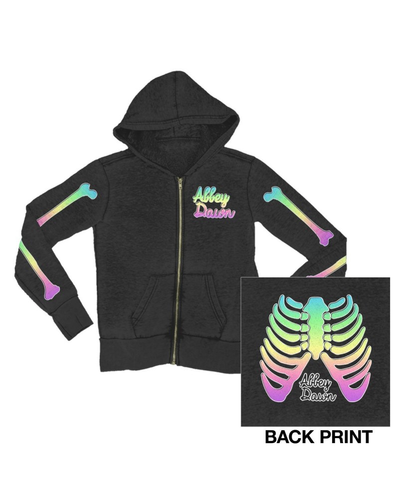 Avril Lavigne Rainbow Rib Zip Hoodie $16.98 Sweatshirts