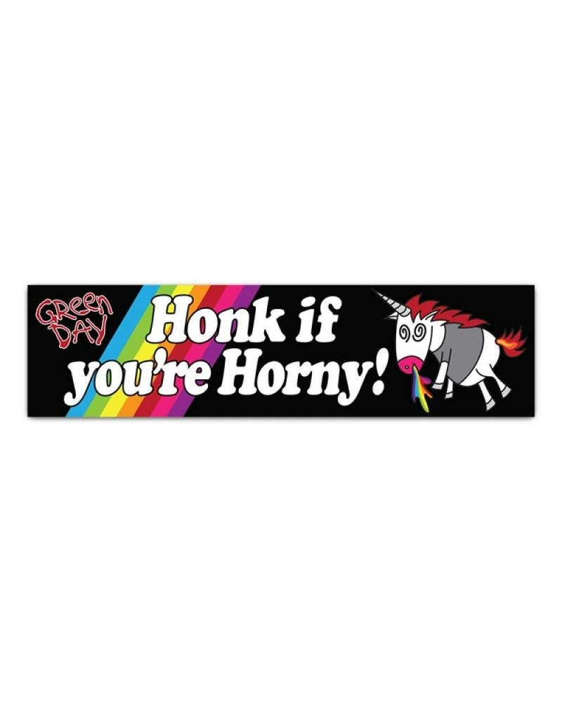 Green Day Horny Bumper Sticker $3.70 Accessories