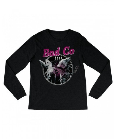 Bad Company Long Sleeve Shirt | In Space Pegasus Angel Distressed Shirt $9.88 Shirts