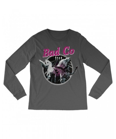 Bad Company Long Sleeve Shirt | In Space Pegasus Angel Distressed Shirt $9.88 Shirts