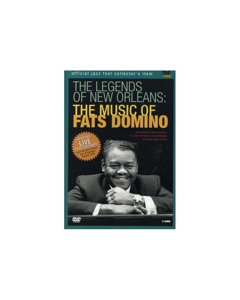 Fats Domino LEGENDS OF NEW ORLEANS: THE MUSIC OF FATS DOMNINO DVD $5.72 Videos