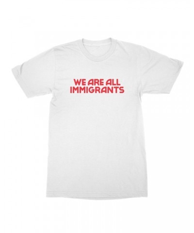 Making Movies We Are All Immigrants T-Shirt - White $13.00 Shirts