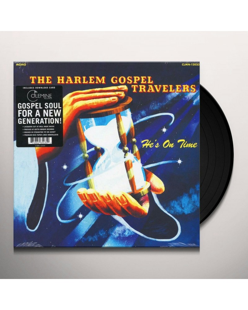 The Harlem Gospel Travelers He's On Time Vinyl Record $11.25 Vinyl