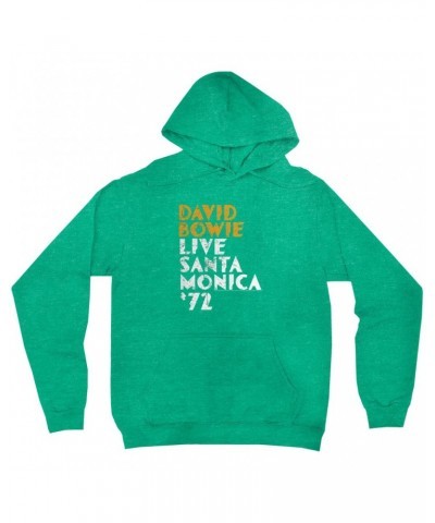 David Bowie Hoodie | Live At Santa Monica 1972 Hoodie $15.18 Sweatshirts