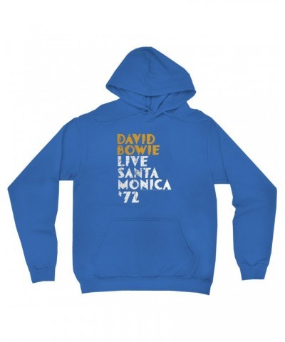 David Bowie Hoodie | Live At Santa Monica 1972 Hoodie $15.18 Sweatshirts