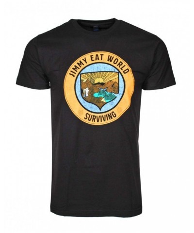 Jimmy Eat World T Shirt | Jimmy Eat World Surviving Crest T-Shirt $9.38 Shirts