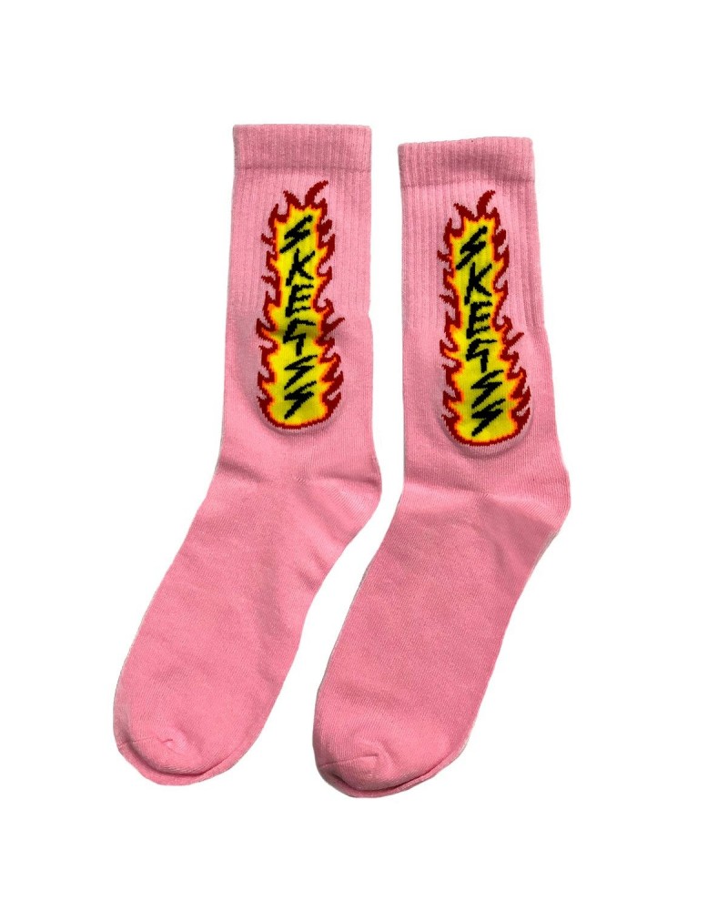 Skegss Pink Flame Sock $5.10 Footware