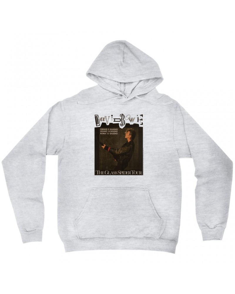 David Bowie Hoodie | The Glass Spider European Tour Hoodie $19.98 Sweatshirts