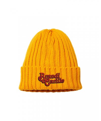 Brandi Carlile Logo Yellow Beanie $20.25 Hats