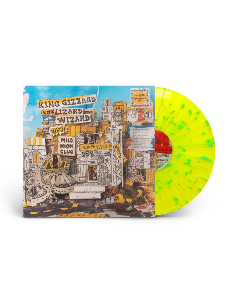 King Gizzard & The Lizard Wizard Sketches of Brunswick East Yellow w/Blue Splatter Vinyl $12.00 Vinyl