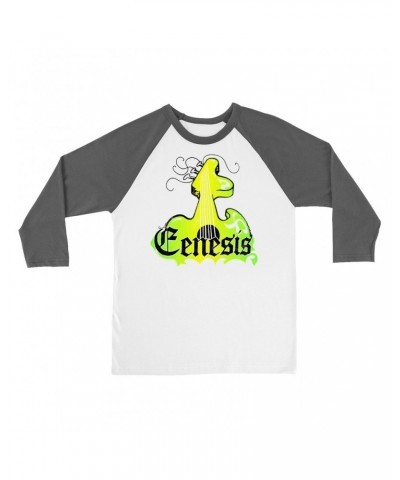 Genesis 3/4 Sleeve Baseball Tee | Vintage Guitar Logo Shirt $13.18 Shirts