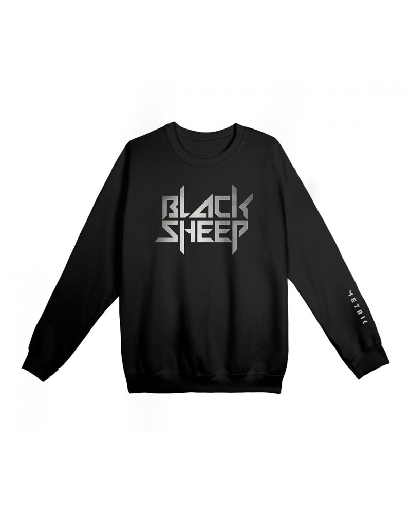 Metric Black Sheep Silver Foil Crewneck Limited Edition $19.00 Sweatshirts