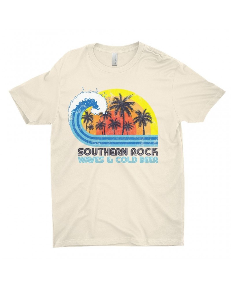 Music Life - Southern Rock Music Life T-Shirt | Southern Rock Waves & Beer Music Life Shirt $9.98 Shirts