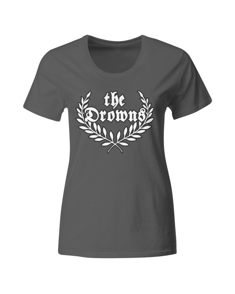 The Drowns Wreath Logo - Grey - T-Shirt - Fitted $6.60 Shirts