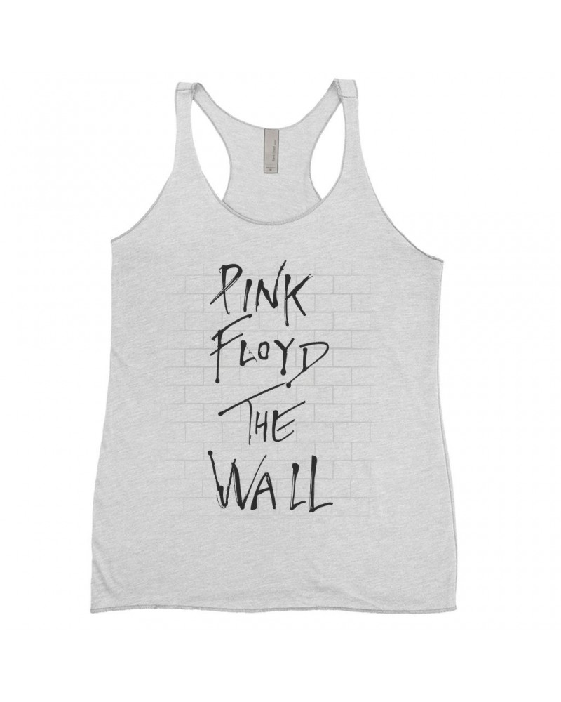 Pink Floyd Ladies' Tank Top | The Wall Art Shirt $14.48 Shirts