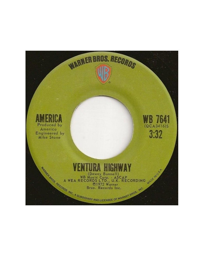 America VENTURA HIGHWAY Vinyl Record $19.00 Vinyl