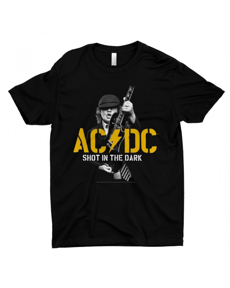 AC/DC T-Shirt | PWR UP Shot In The Dark Stencil Shirt $8.48 Shirts