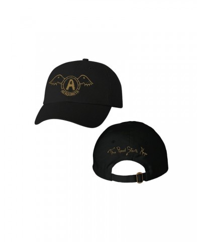 Aerosmith The Road Starts Hear Black Hat $11.10 Hats