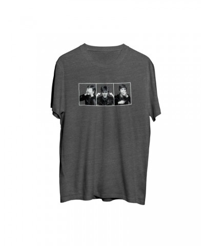 David Bowie Bowie Gray See Hear Speak Photo T-shirt $10.75 Shirts