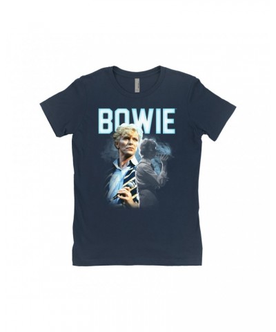 David Bowie Ladies' Boyfriend T-Shirt | Bowie 1983 Concert Imagery Shirt $8.23 Shirts