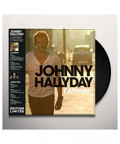 Johnny Hallyday L'ATTENTE & JAMAIS SEUL Vinyl Record $18.25 Vinyl