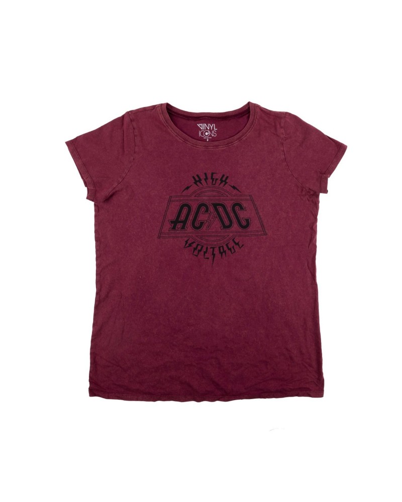 AC/DC Maroon High Voltage Plus Size T-Shirt $5.25 Shirts