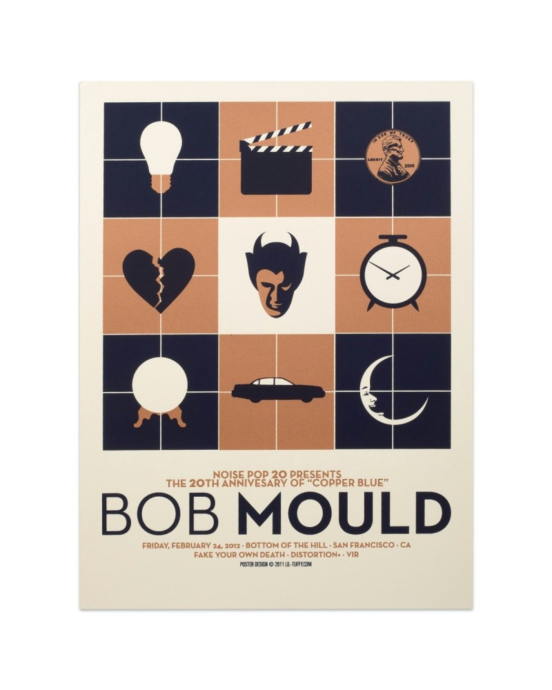 Bob Mould “Copper Blue” 20th Annivsary SF Show Poster $7.80 Decor