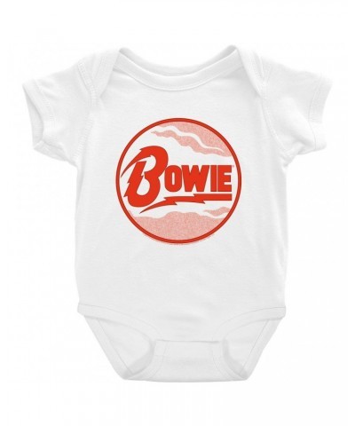 David Bowie Baby Short Sleeve Bodysuit | Retro Diamond Dogs Logo Bodysuit $7.58 Kids