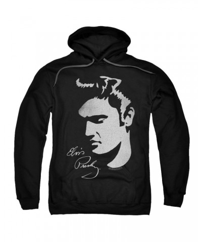 Elvis Presley Hoodie | SIMPLE FACE Pull-Over Sweatshirt $14.40 Sweatshirts