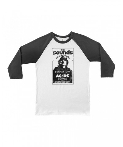 AC/DC 3/4 Sleeve Baseball Tee | The Sounds Summer Concert Tour Shirt $9.28 Shirts