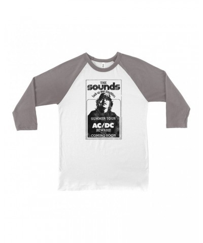 AC/DC 3/4 Sleeve Baseball Tee | The Sounds Summer Concert Tour Shirt $9.28 Shirts